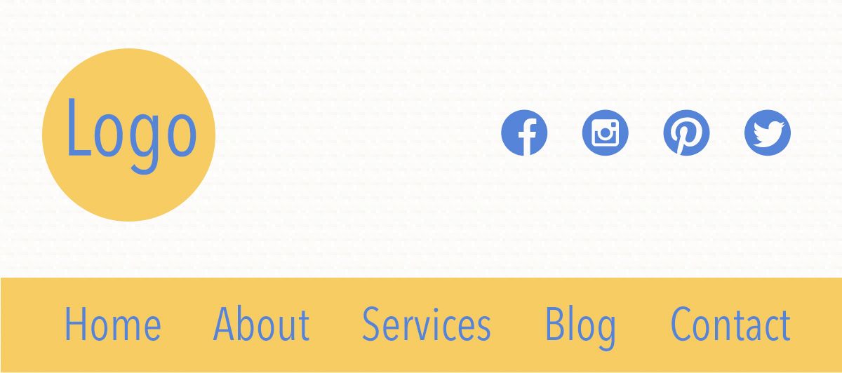 website header example